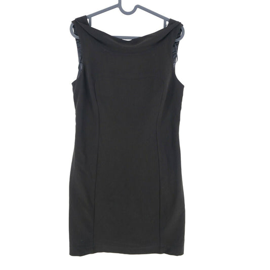 RRP €205 FRENCH CONNECTION Black V Neck Dress Size EUR 38 UK 10 S