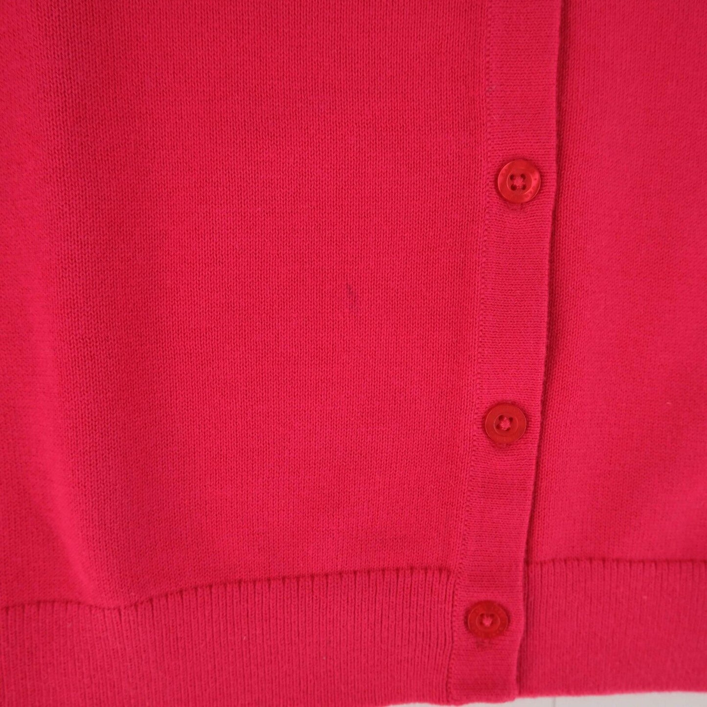 GANT Rose Red 100% Cotton V Neck Cardigan Jumper Size XS