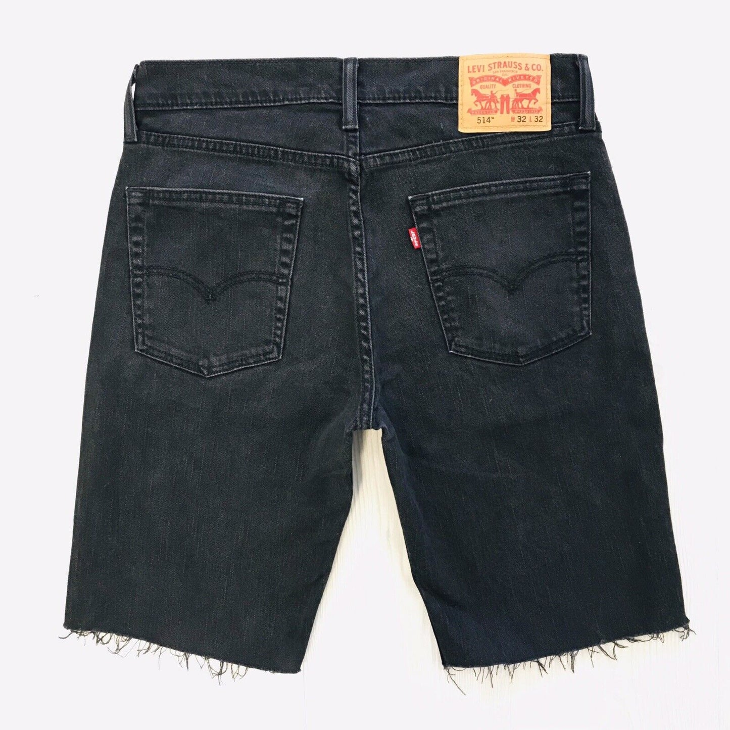 Levi's 514 Custom Made Dark Grey Regular Fit Cut-Off Shorts Size W32