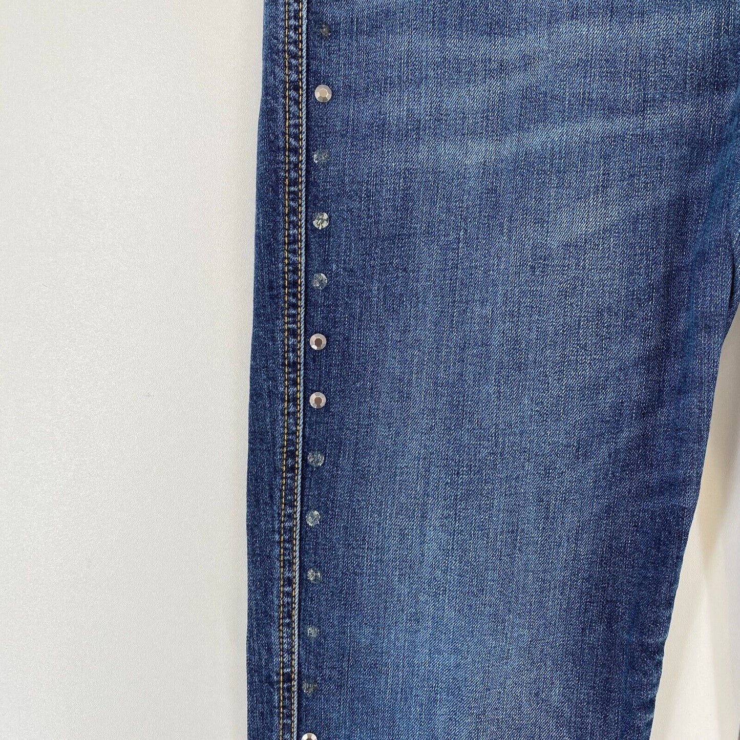 LA MARTINA Women Blue Regular Straight Fit Jeans Size W31 L30 Made In Italy