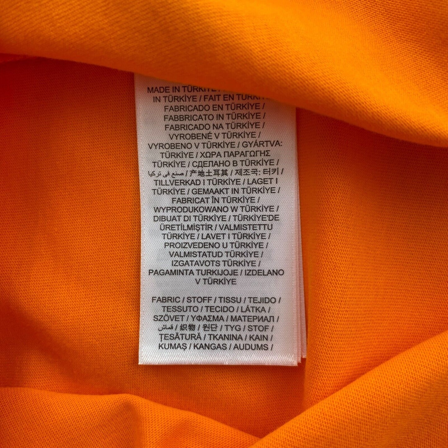 GANT T-Shirt mit Rundhalsausschnitt und kontrastierendem Logo, Orange, Größe XL