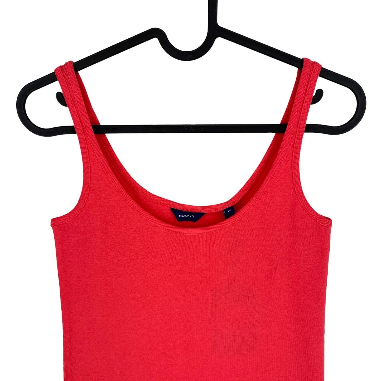 GANT Women Pinkish Red 1x1 Rib Tank Top Size XS