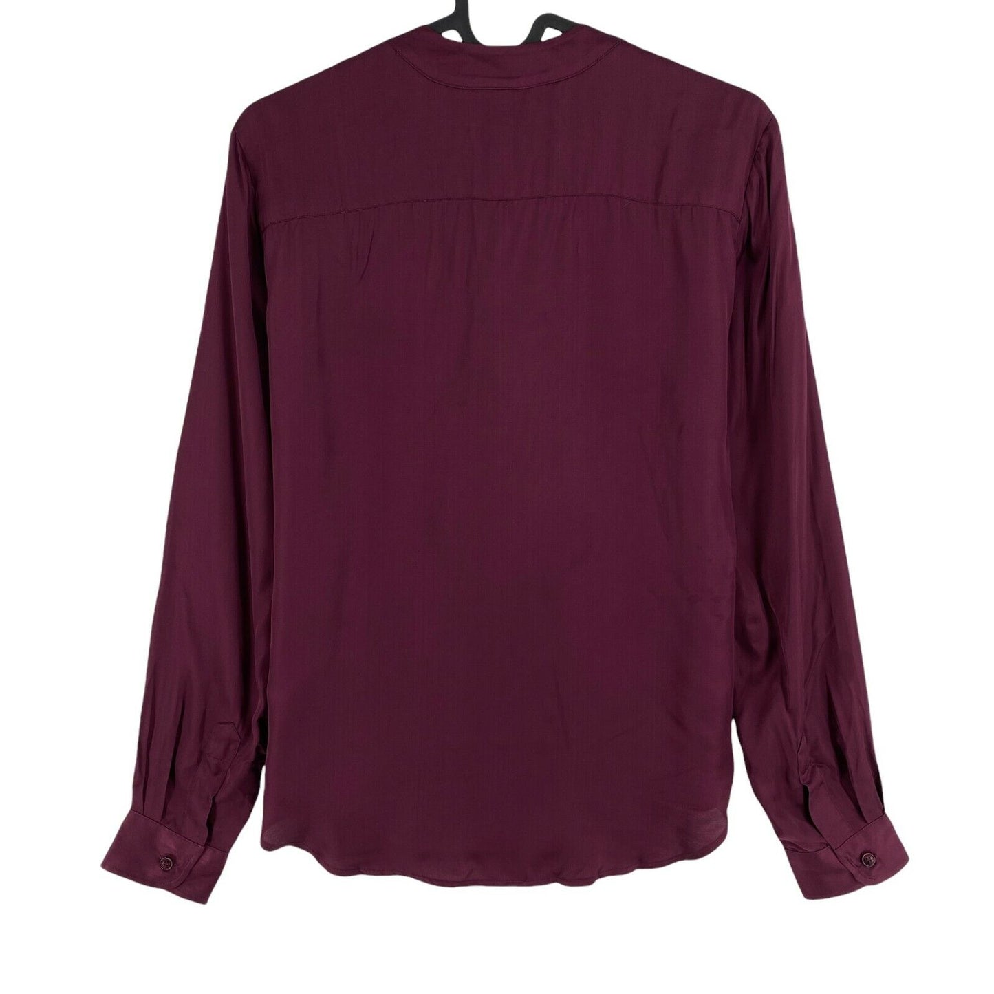 GANT Dark Purple Bow Blouse Size EU 34 UK 8 US 4