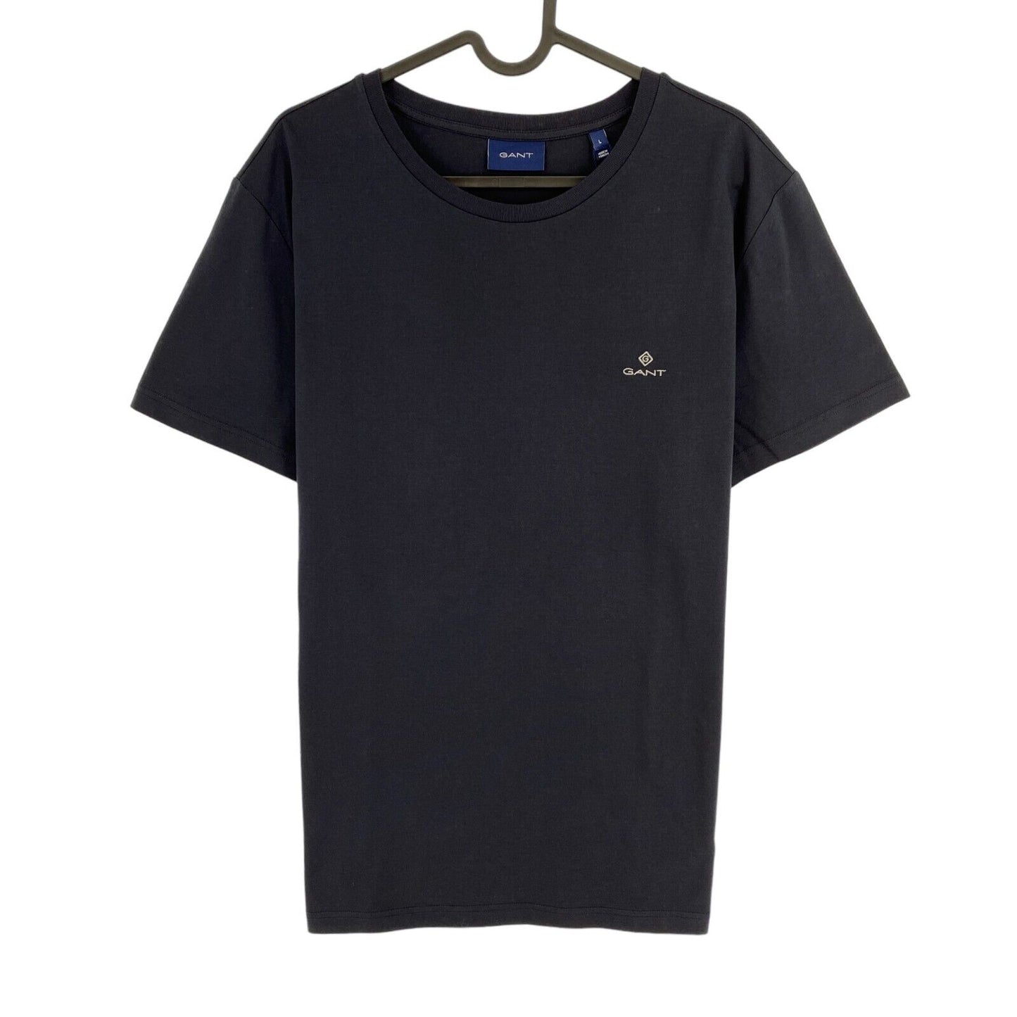 GANT Navy Blue Slim Mercerized Crew Neck T Shirt Size L