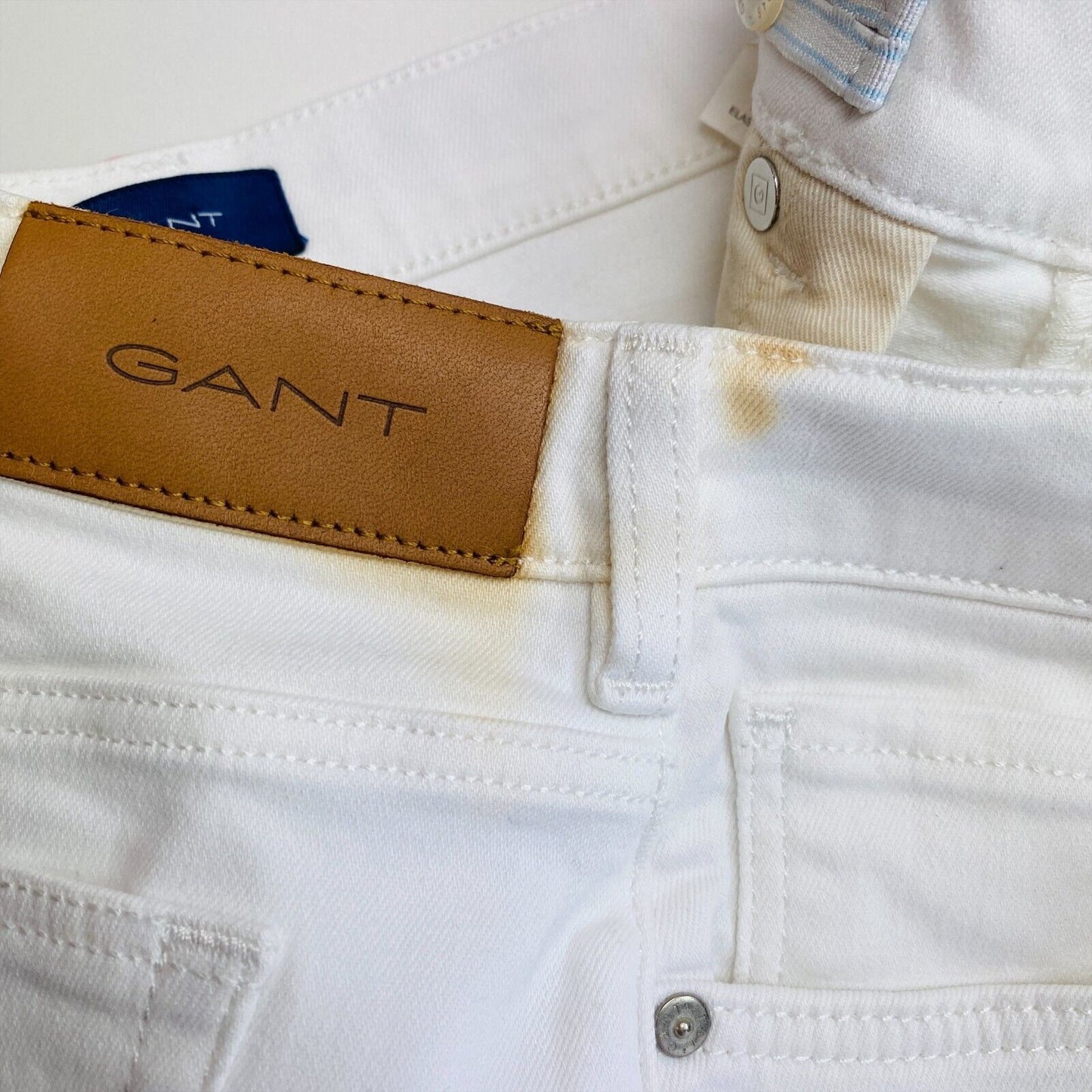 Gant White Summer Embroidery Twill Skirt Size 11 - 12 Years 146/152 cm