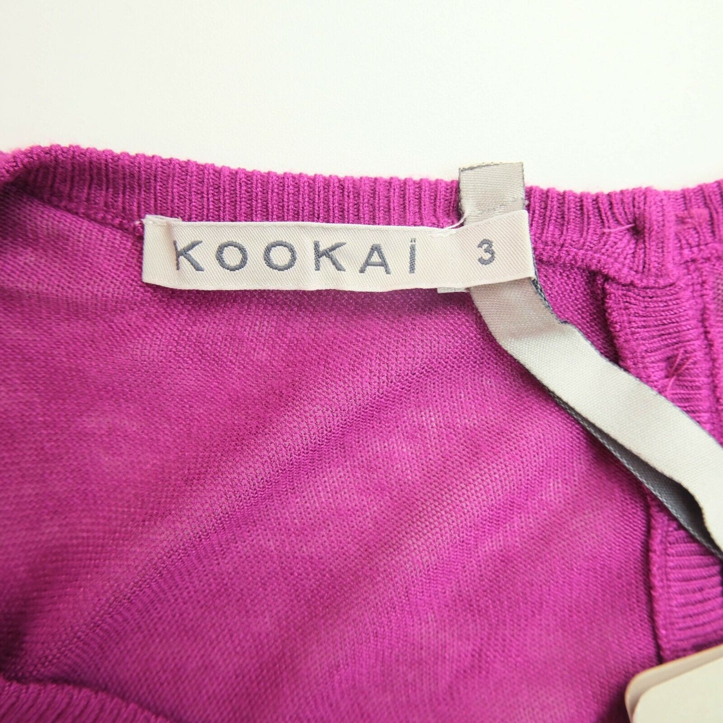 KOOKAI Purple Round Neck Short Sleeves Jumper Sweater Size 3 EU 44 / XL