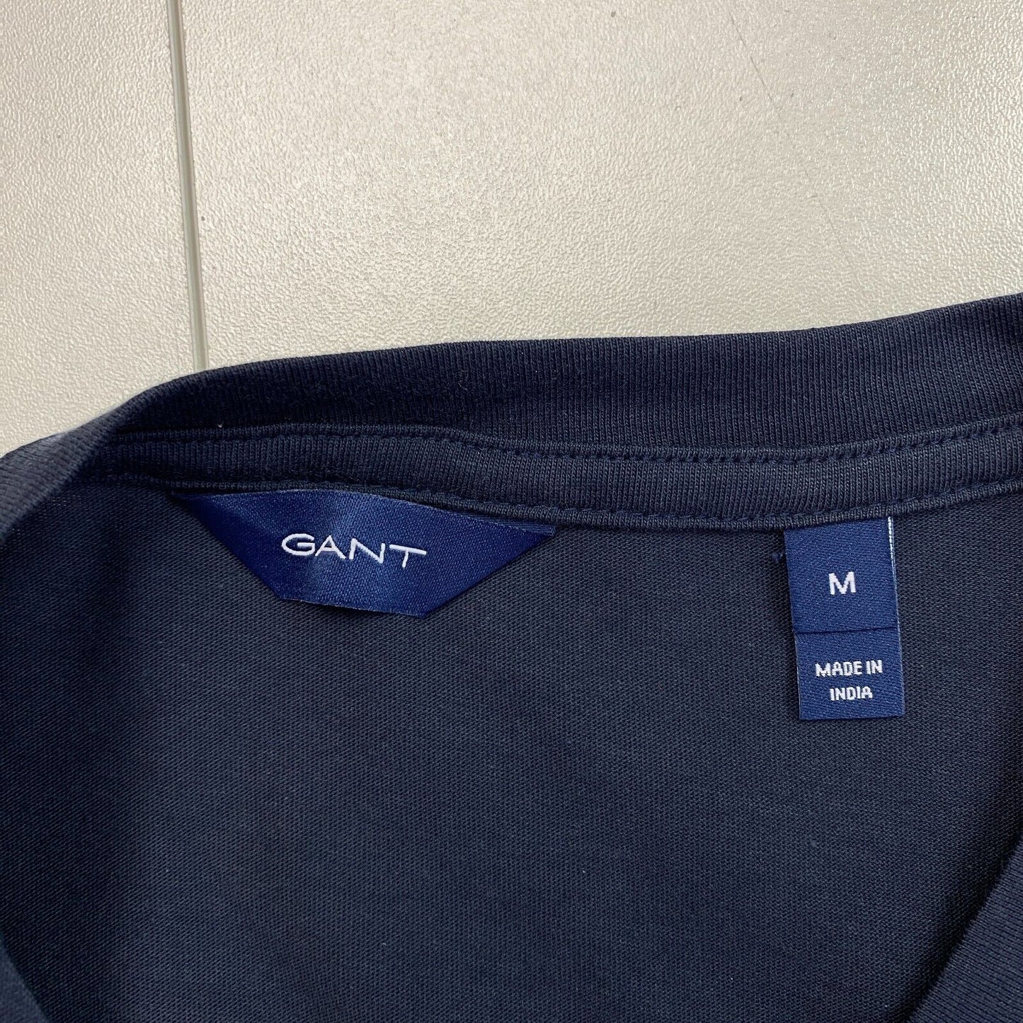 GANT Women Navy Blue Original Crew Neck Short Sleeve T Shirt Size M