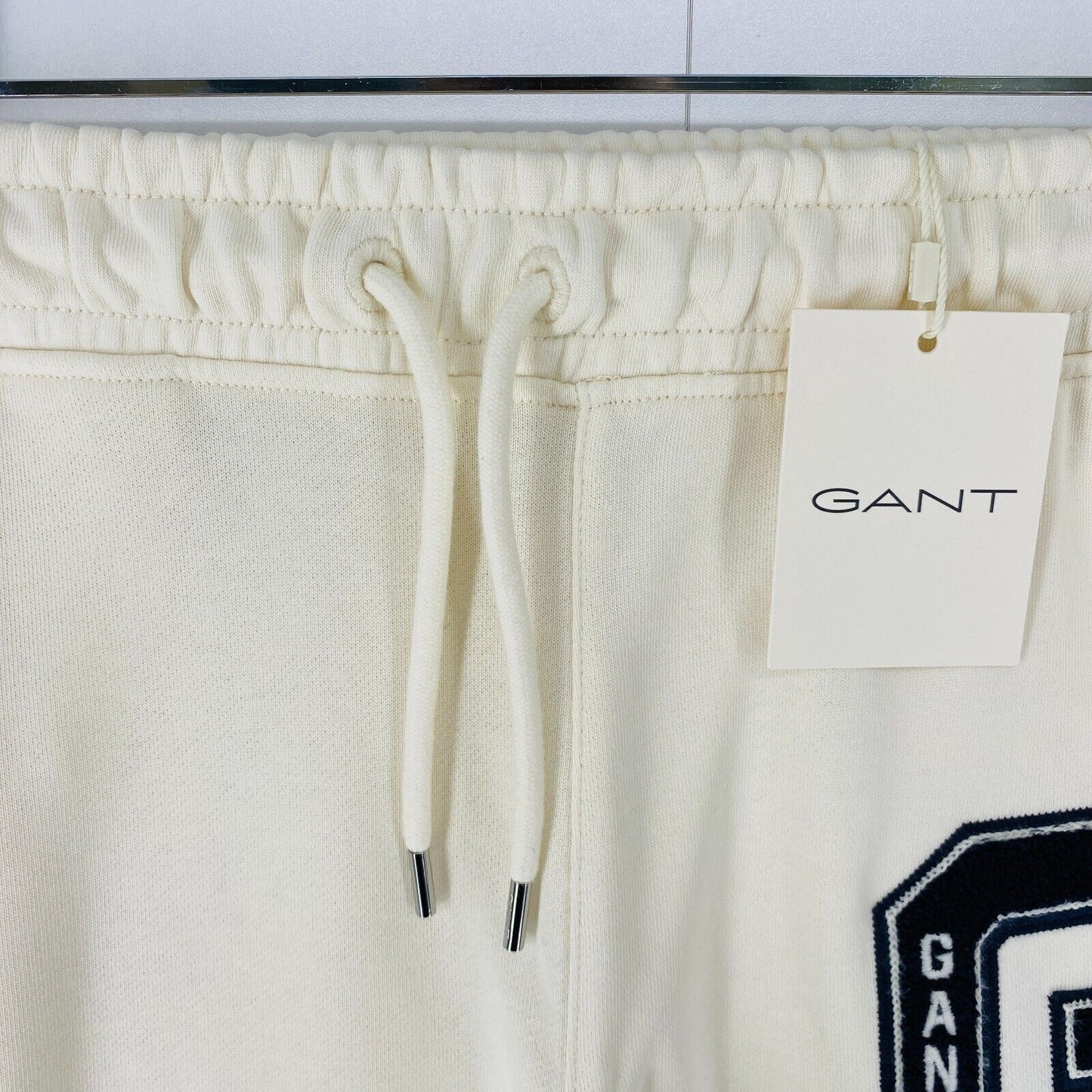 GANT Women Light Beige Regular Fit Sweatpants Trousers Size XS