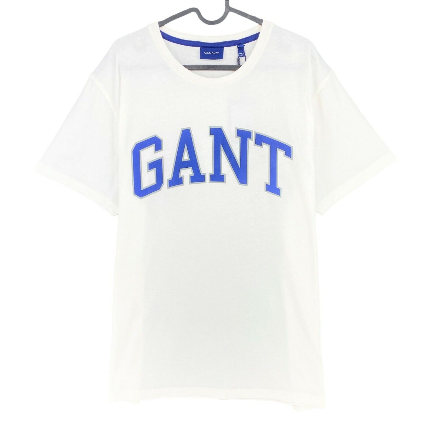 GANT T-Shirt mit Rundhalsausschnitt und weißem Bogenumriss, Größe XL