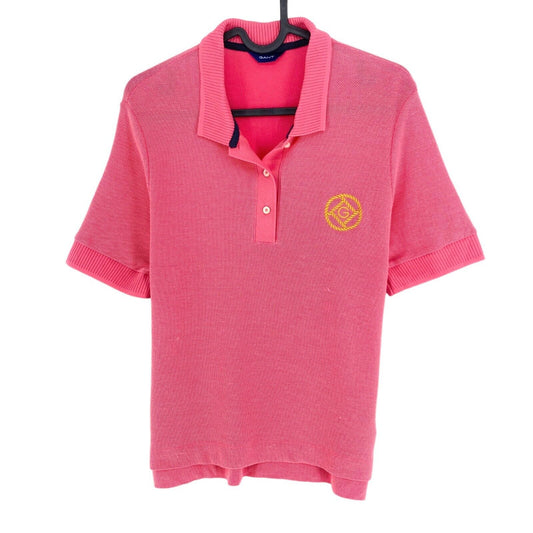 GANT Pink Rope Icon Pique Short Sleeves Polo Shirt Size M