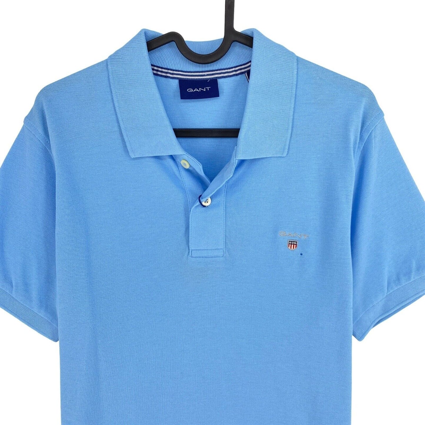 GANT Blue Original Pique Rugger Polo Shirt Size S