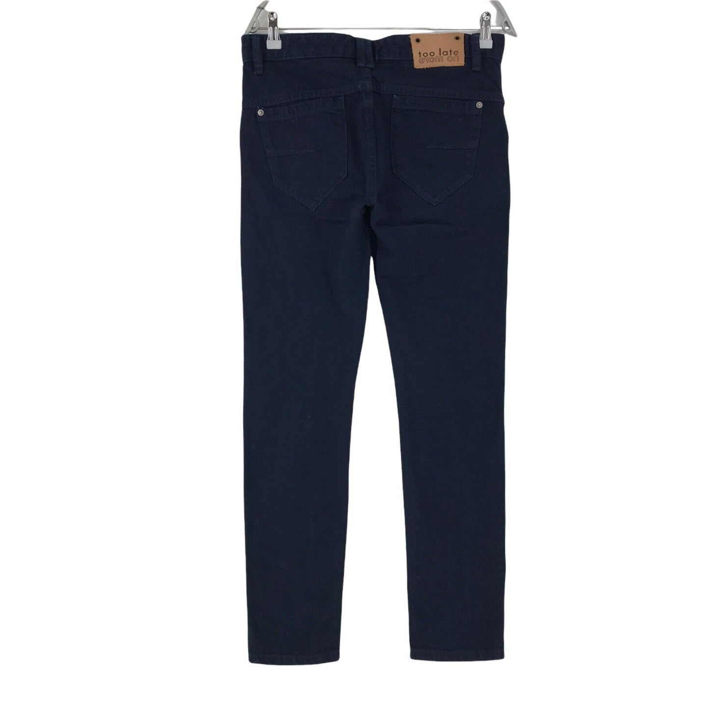 TOO LATE NO MORE Women Dark Blue Slim Fit Jeans W30