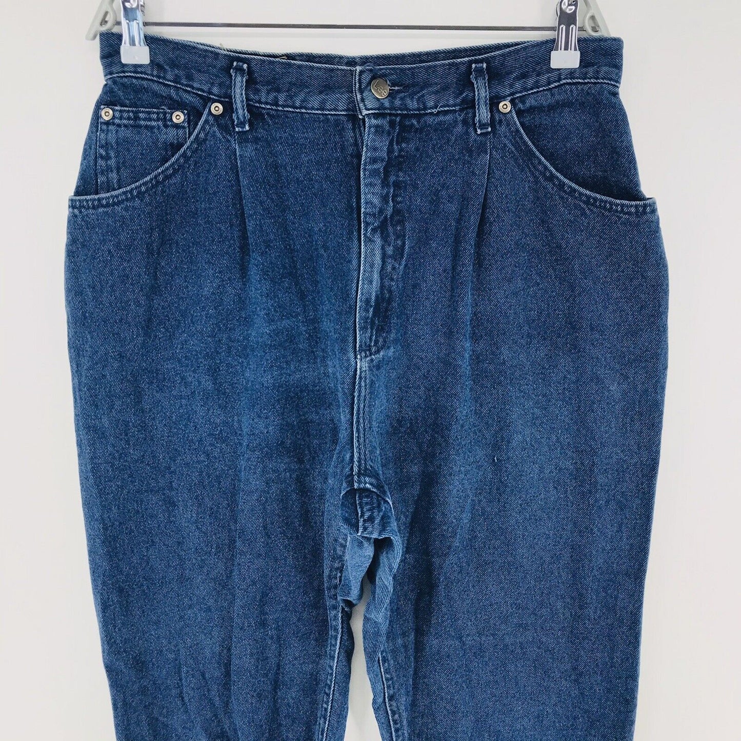 Vintage Lee Women Blue Relaxed Tapered Fit Jeans 18 PET / W31 L30 Made In USA