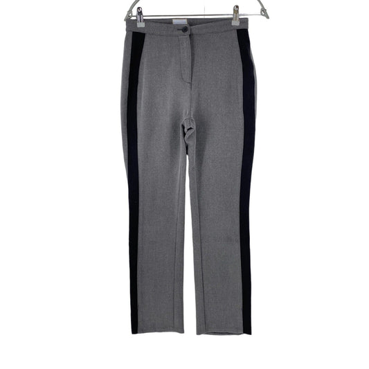 LA MARTINA Women Grey Regular Straight Fit Dress Pants Trousers Size W28