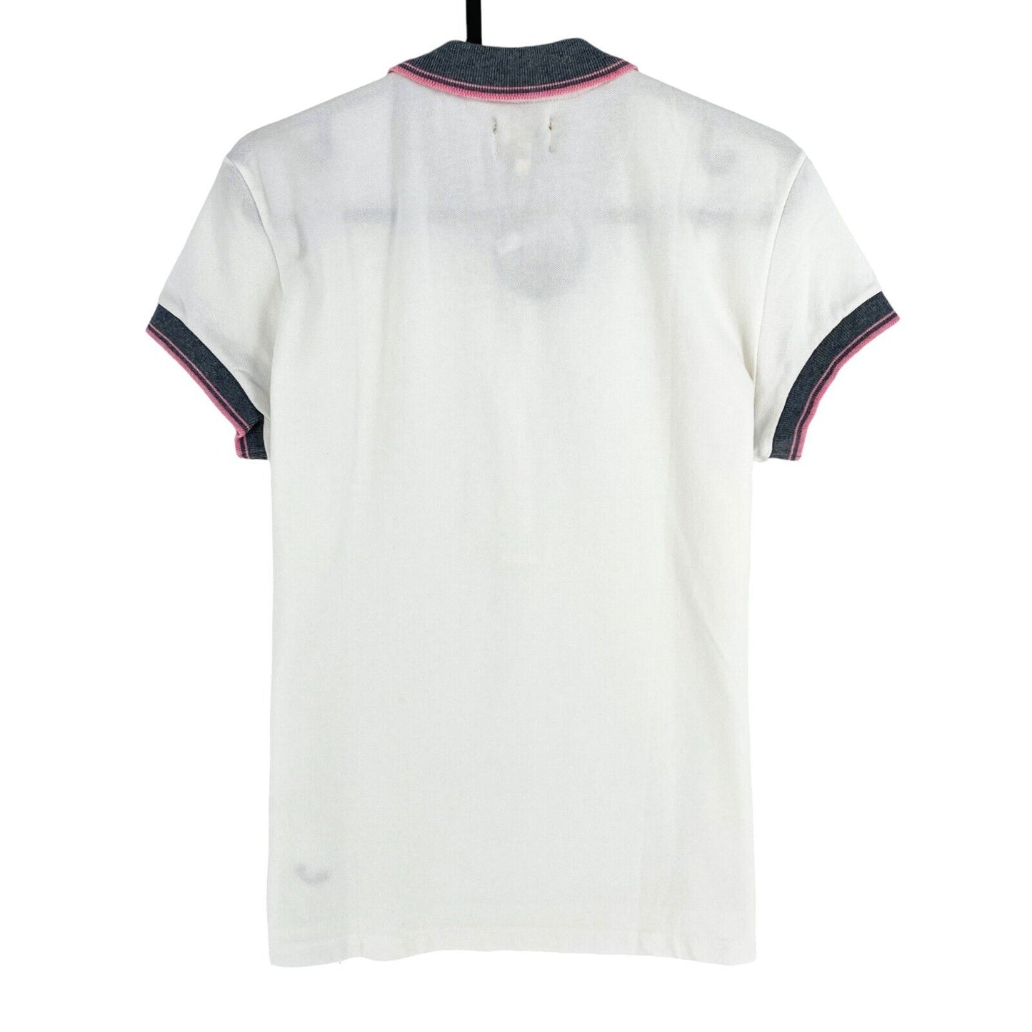 JACOB COHEN Women J229 Weekly White Polo Shirt Size S