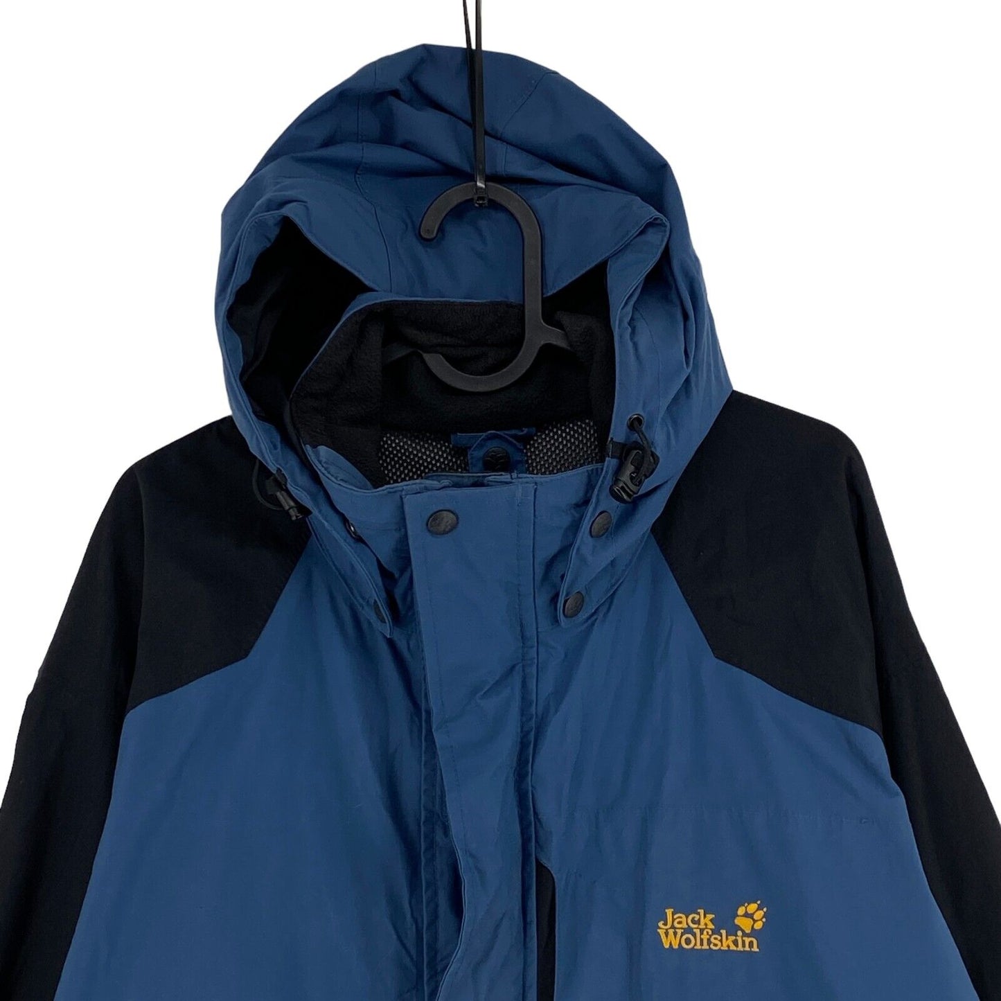 Jack Wolfskin Texapore Navy Blue Hooded Parka Jacket Coat Size L