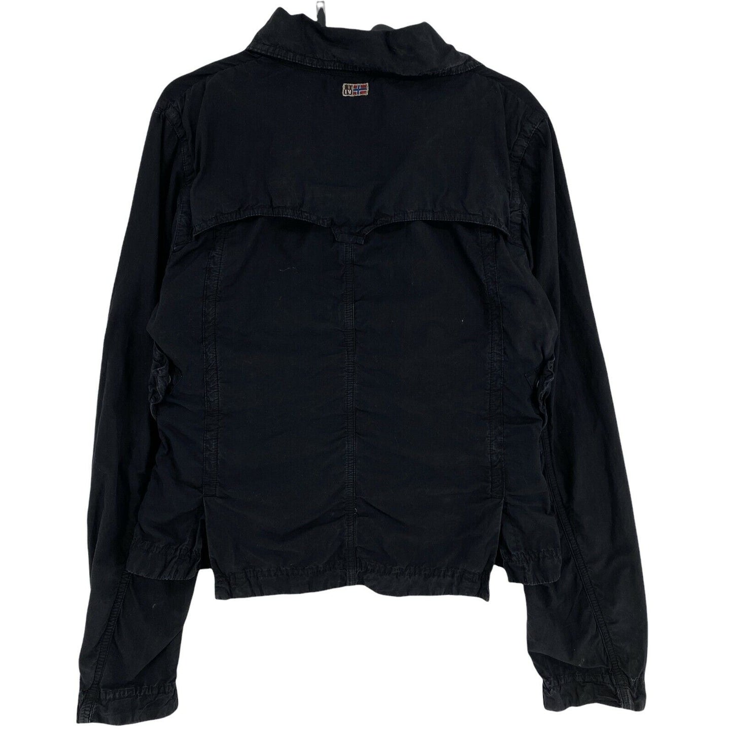 NAPAPIJRI Black 100% Cotton Jacket Size M