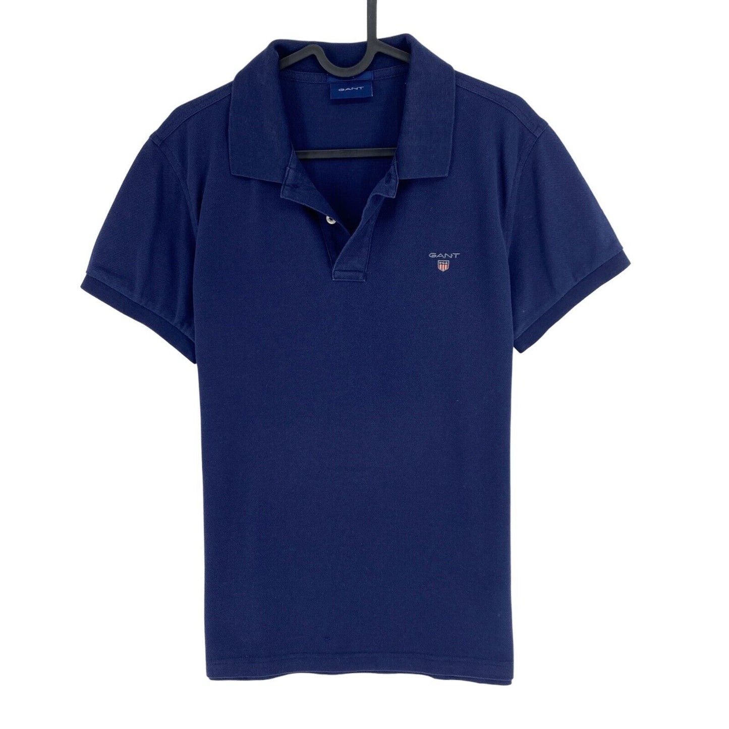 GANT Navy Blue Original Slim Fit Pique Rugger Polo Shirt Size M