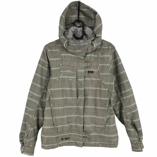 HELLY HANSEN Skijacke/-mantel, grau, mit Kapuze, Größe XS