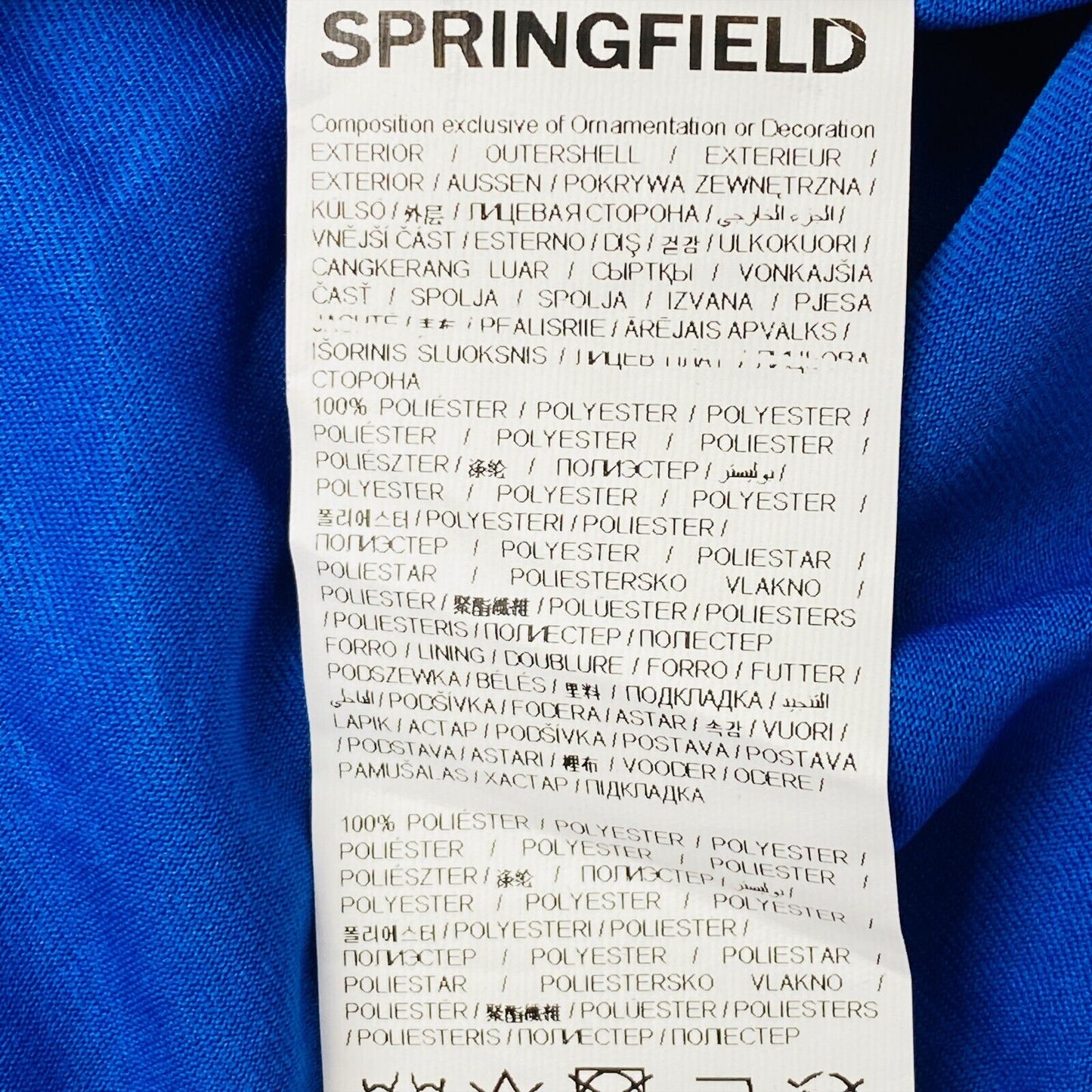 SPRINGFIELD Floral Marineblau Ärmelloses Rundhals Tank Kleid Größe S