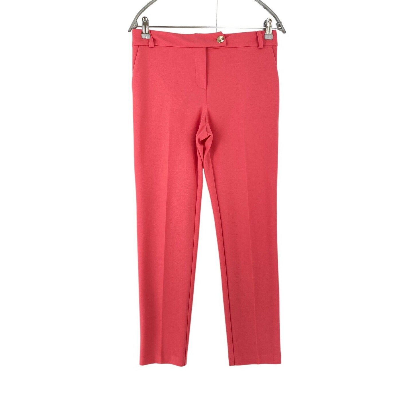 RINASCIMENTO Women Pink Regular Straight Fit Dress Trousers Size M W28