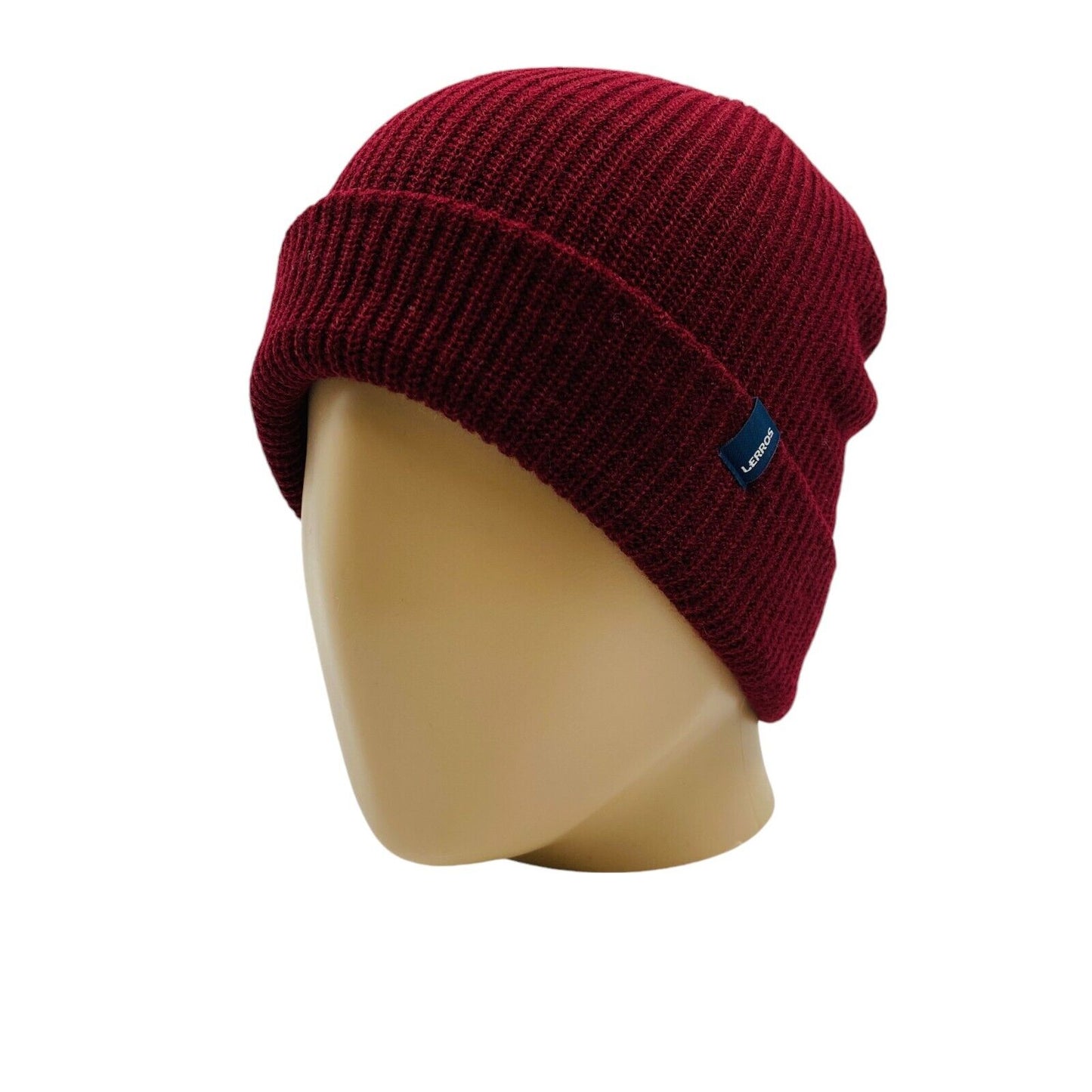 LERROS Mens Dark Red Beanie Winter Hat One Size