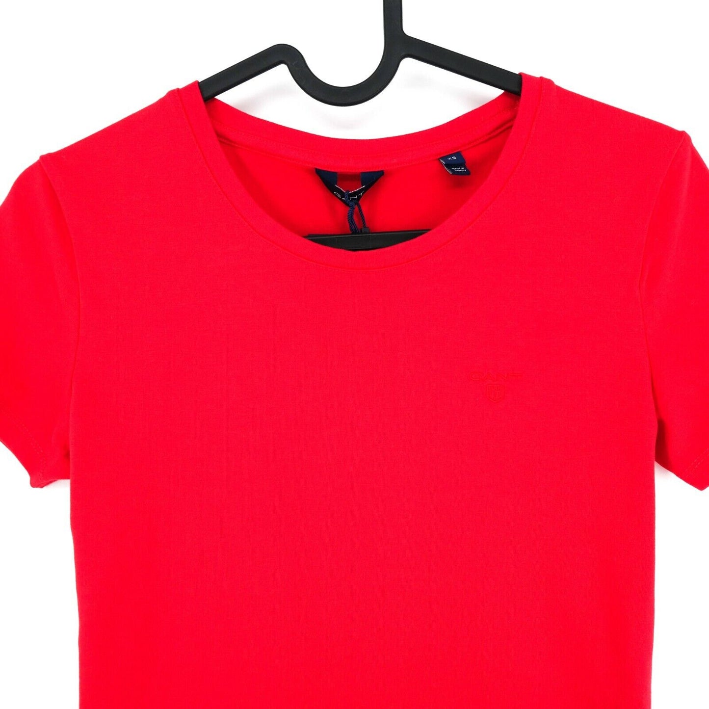 GANT T-Shirt mit Rundhalsausschnitt, Rot, Größe XS