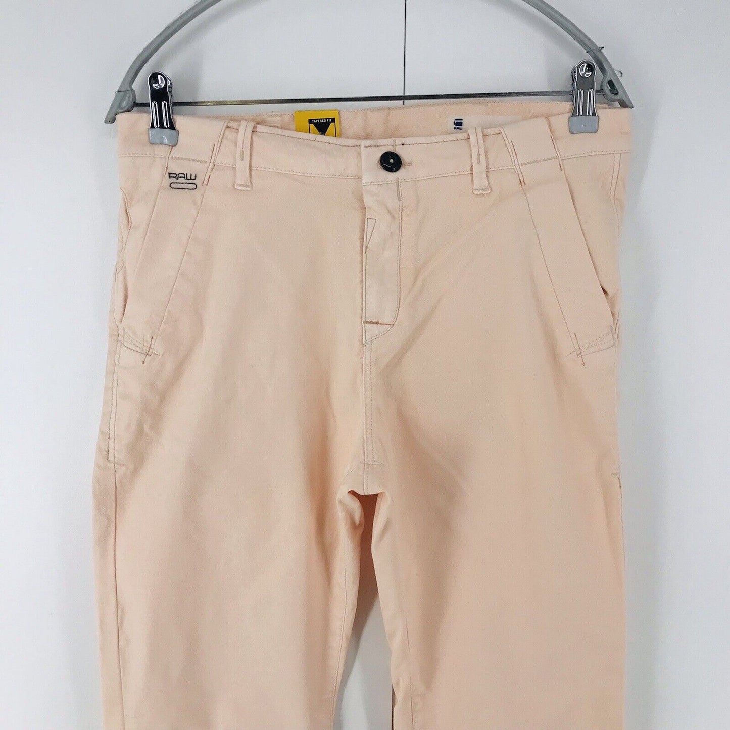 G-STAR RAW BRONSON Women Pink Loose Tapered Fit Chino Trousers Pants W27 L34