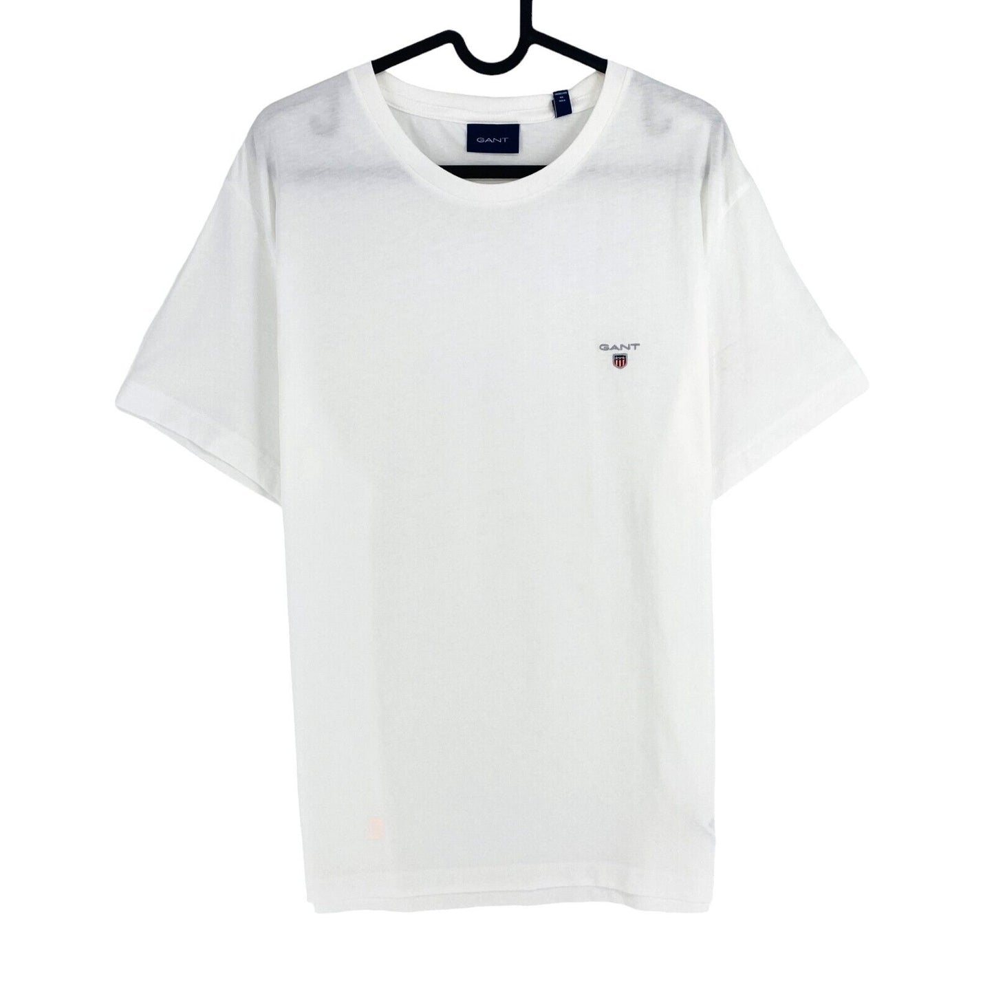 GANT Men White Original Crew Neck Short Sleeve T Shirt Size L