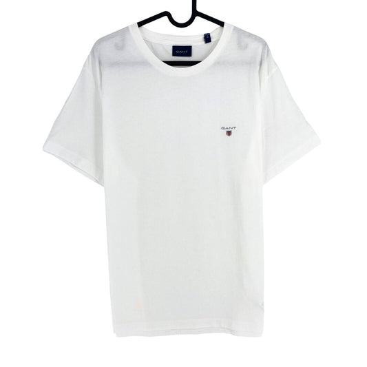 GANT Men White Original Crew Neck Short Sleeve T Shirt Size L