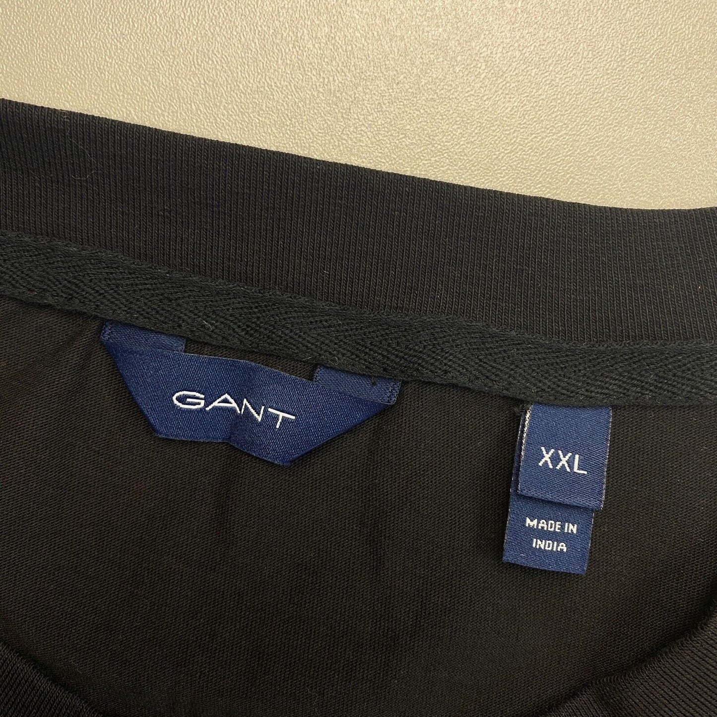 GANT T-Shirt mit Rundhalsausschnitt, schwarz, Icon G Essential, Größe 2XL/XXL