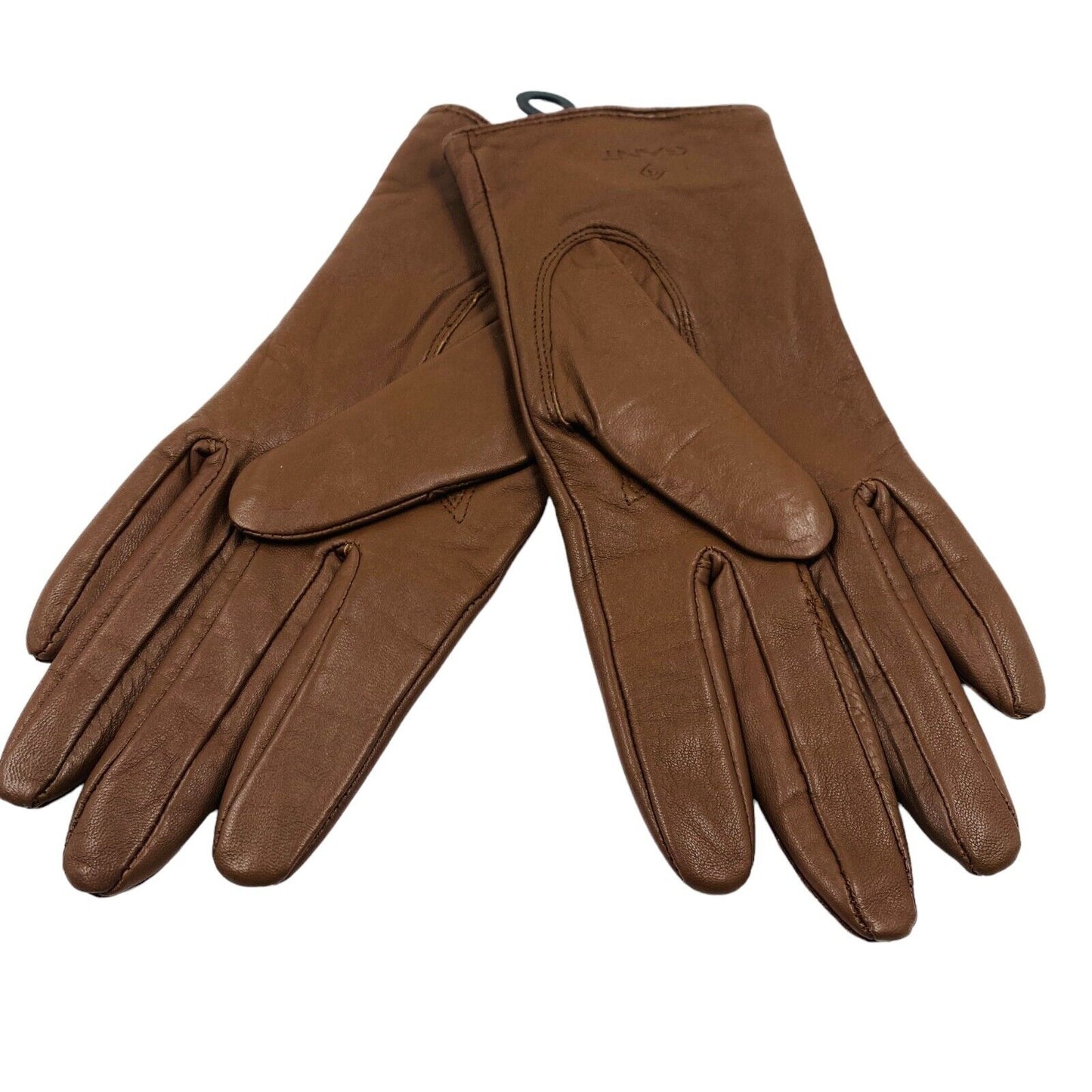 GANT Brown 100% Leather Women's Gloves Size M