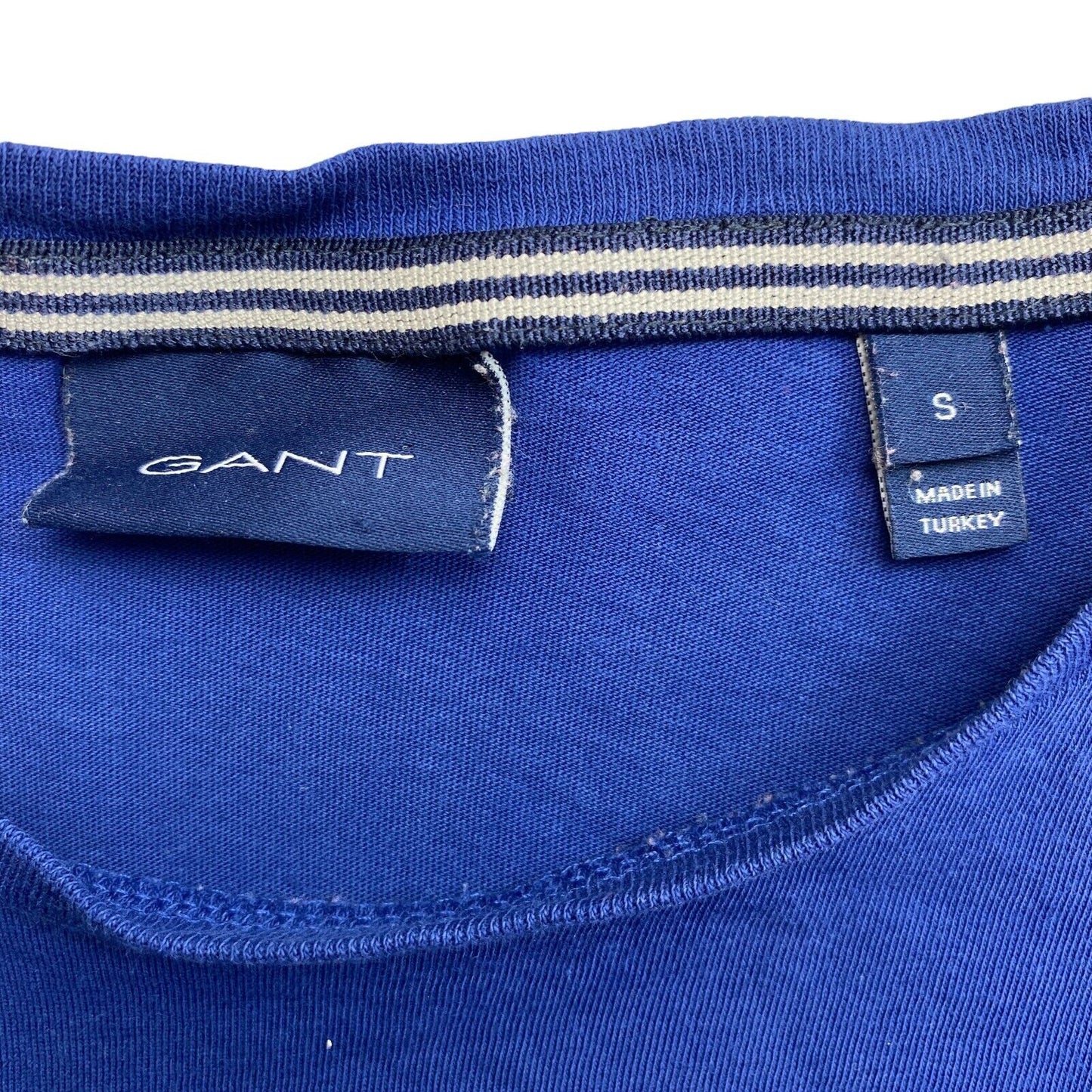 GANT Navy Blue Logo Crew Neck T-Shirt Size S