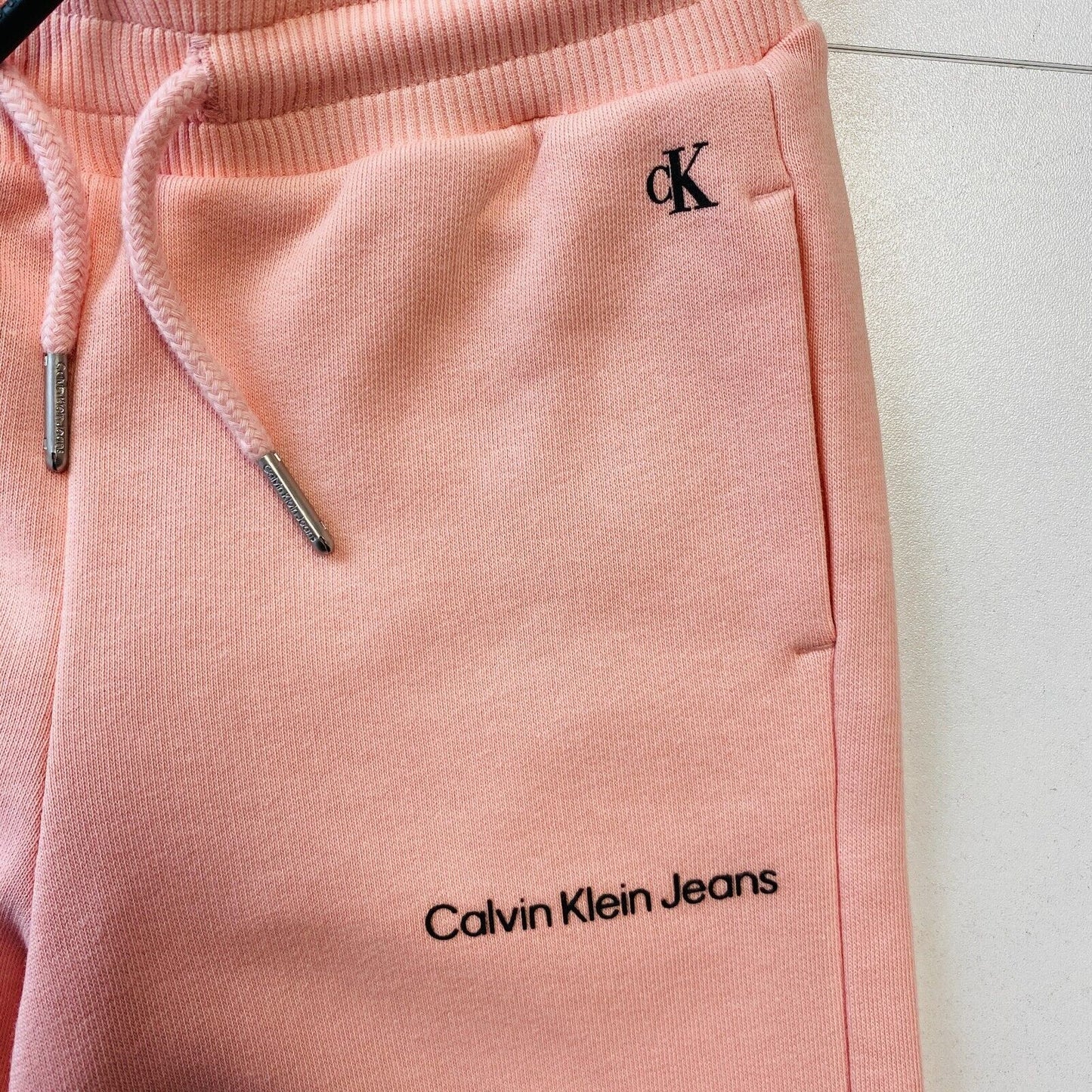 Calvin Klein Girls Pink Regular Fit Sweatpants Trousers Size 6 Years