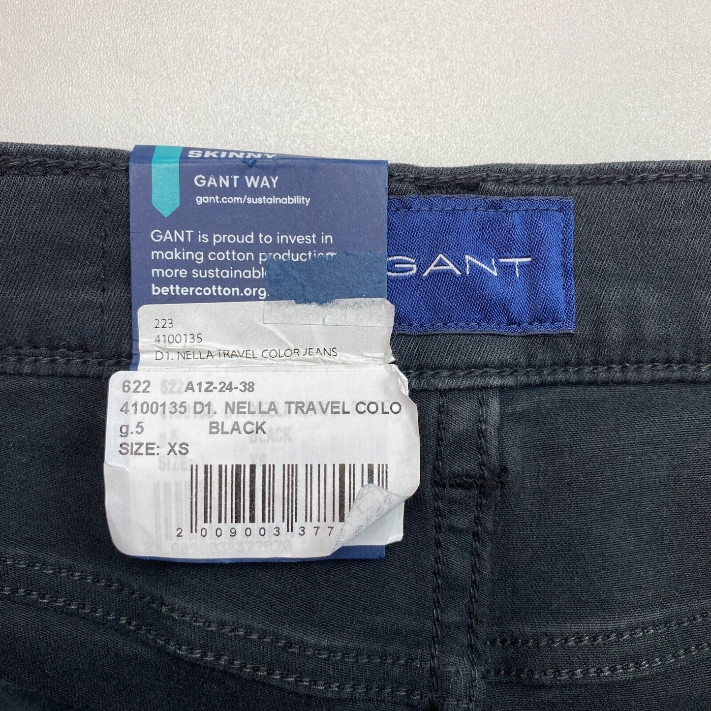 GANT Black NELLA Travel Color Skinny Jeans Size XS