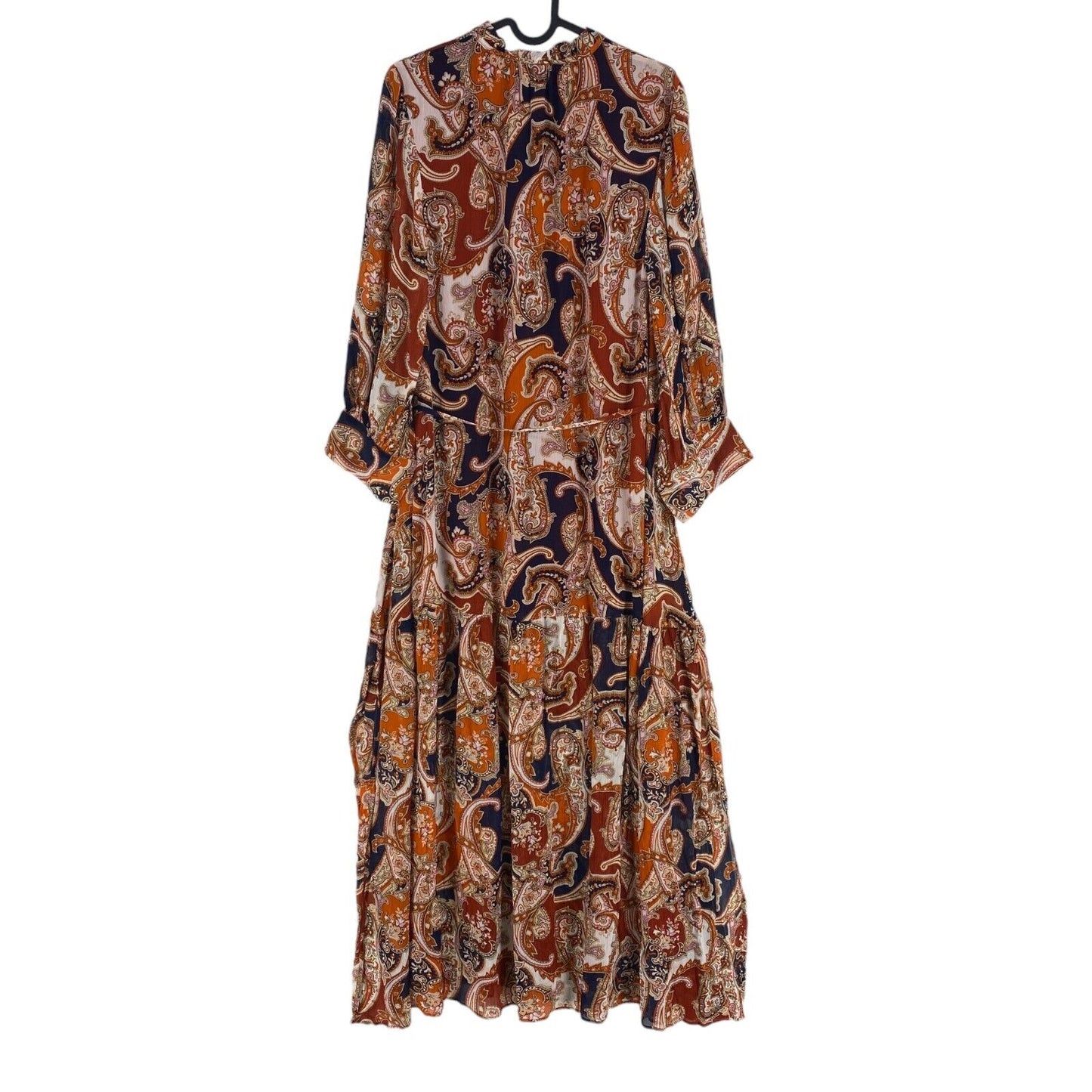 GANT Robe longue colorée à volants Paisley Taille EU 34 UK 6 US 4