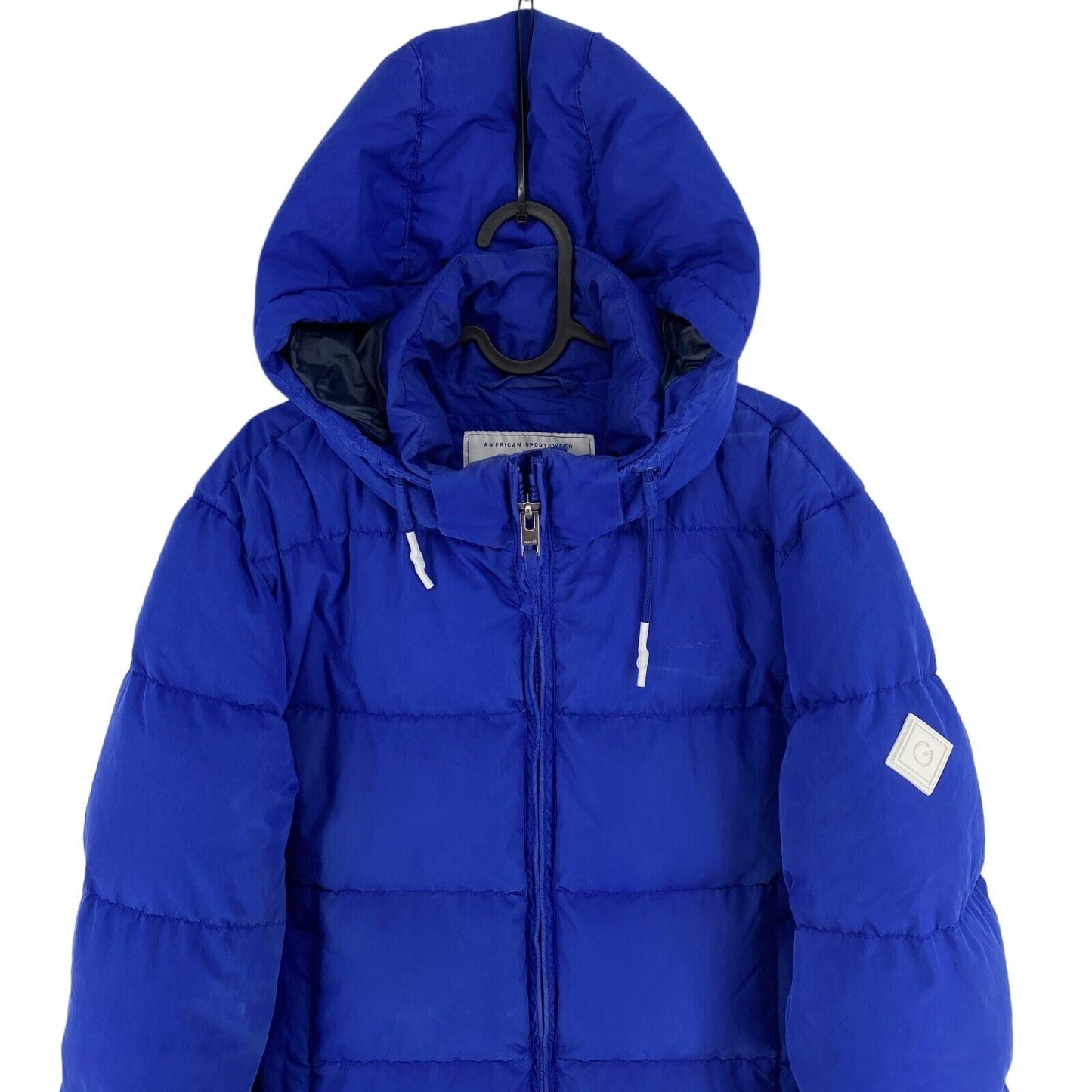 GANT Blue The Alta Down Hooded Puffer Jacket Coat Size M