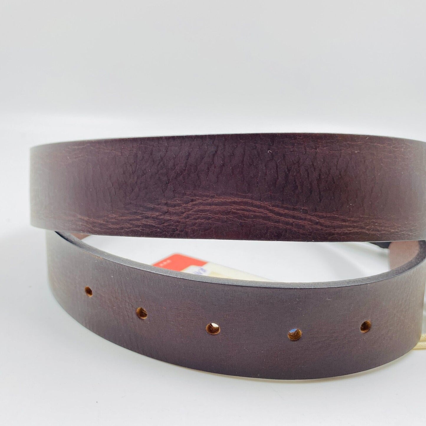 Tommy Jeans Mens Dark Brown Classic Leather Belt Size 95 cm. 38 In.