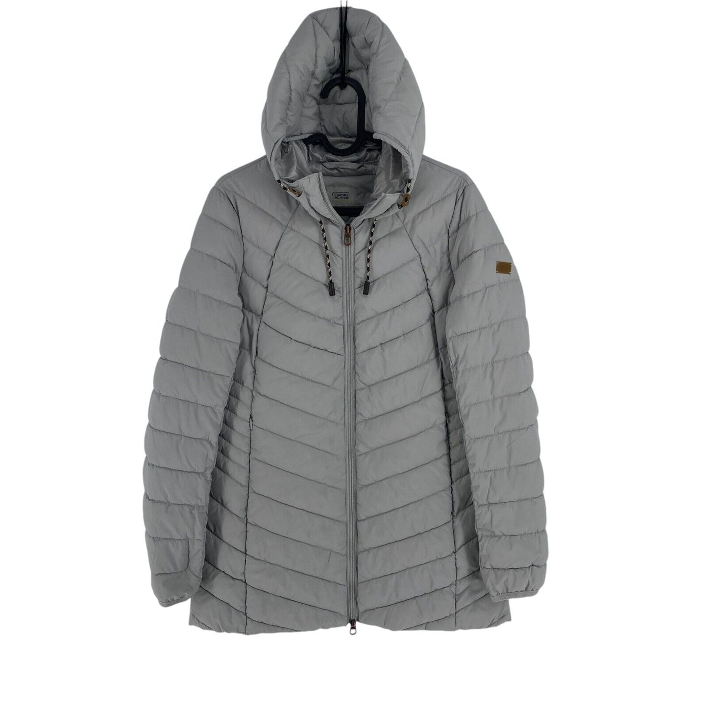 CAMEL ACTIVE Women Grey 3 in 1 Hooded Parka Jacket Coat Size EU 34 UK 6 US 4