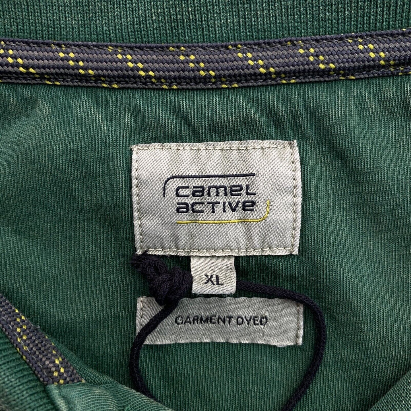 Camel Active Dark Green Logo Pique Polo Shirt Size XL