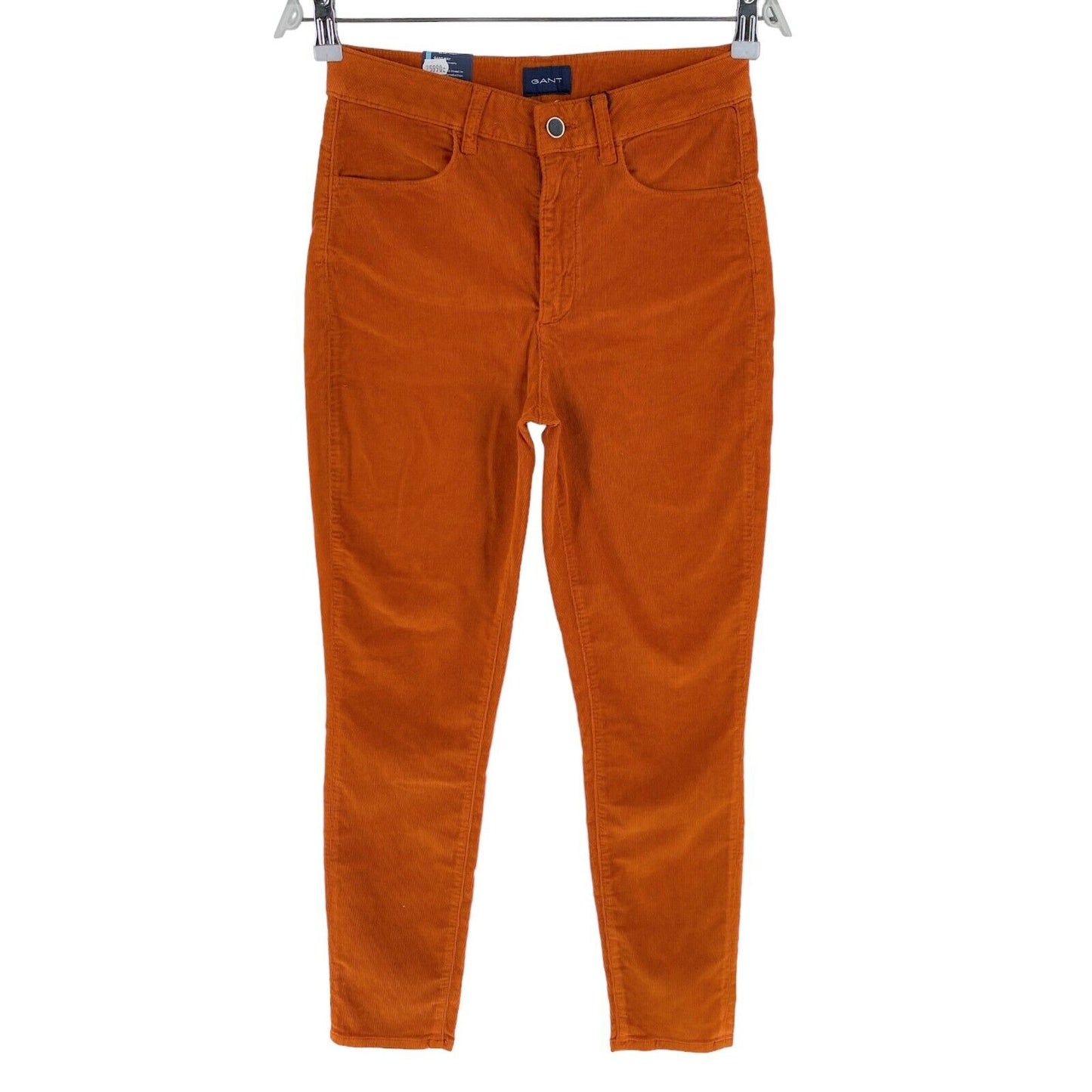 GANT Femmes Orange Foncé FARLA Corduroy Slim Fit Cropped Jeans Taille W26