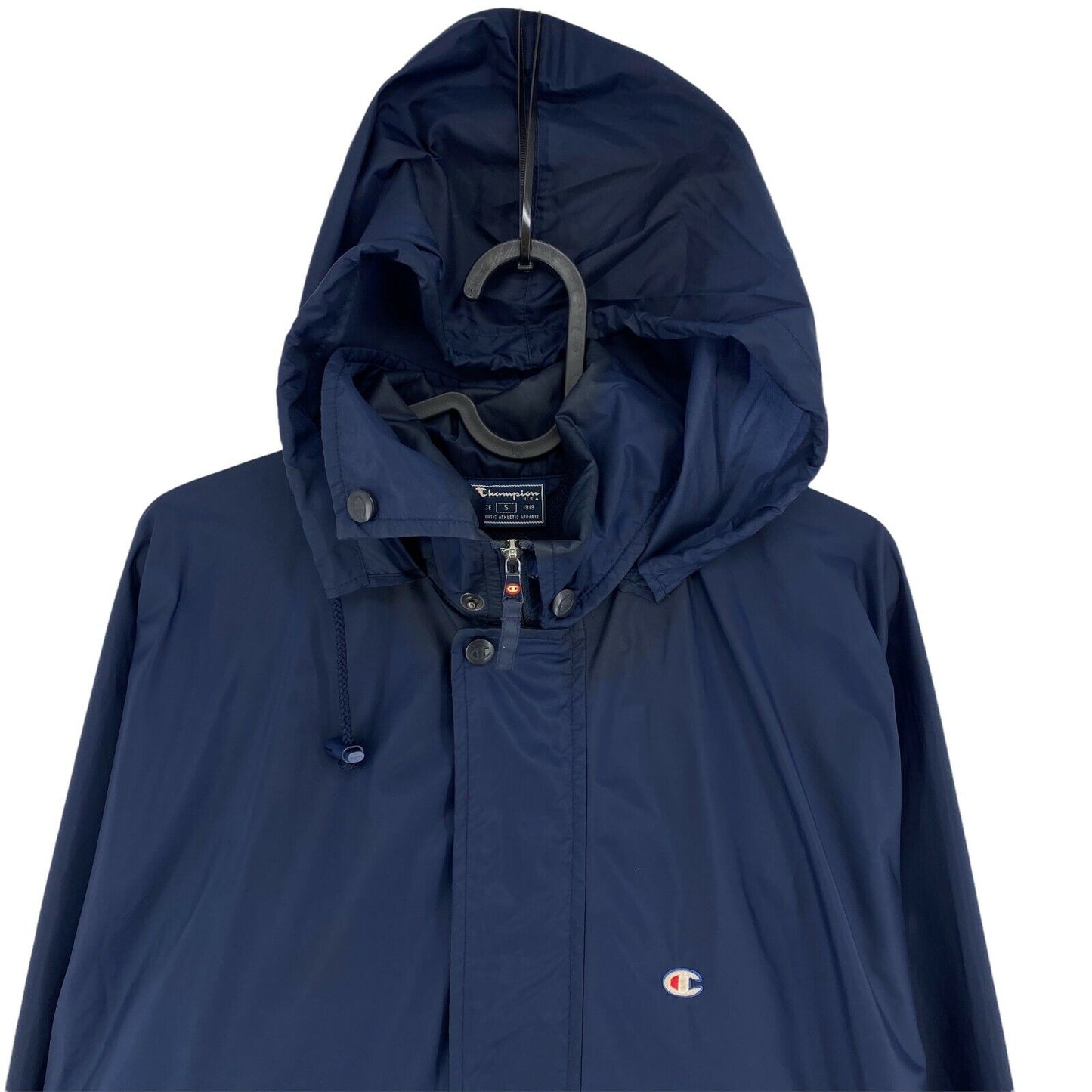 Champion Navy Blue Hooded Jacket Size L