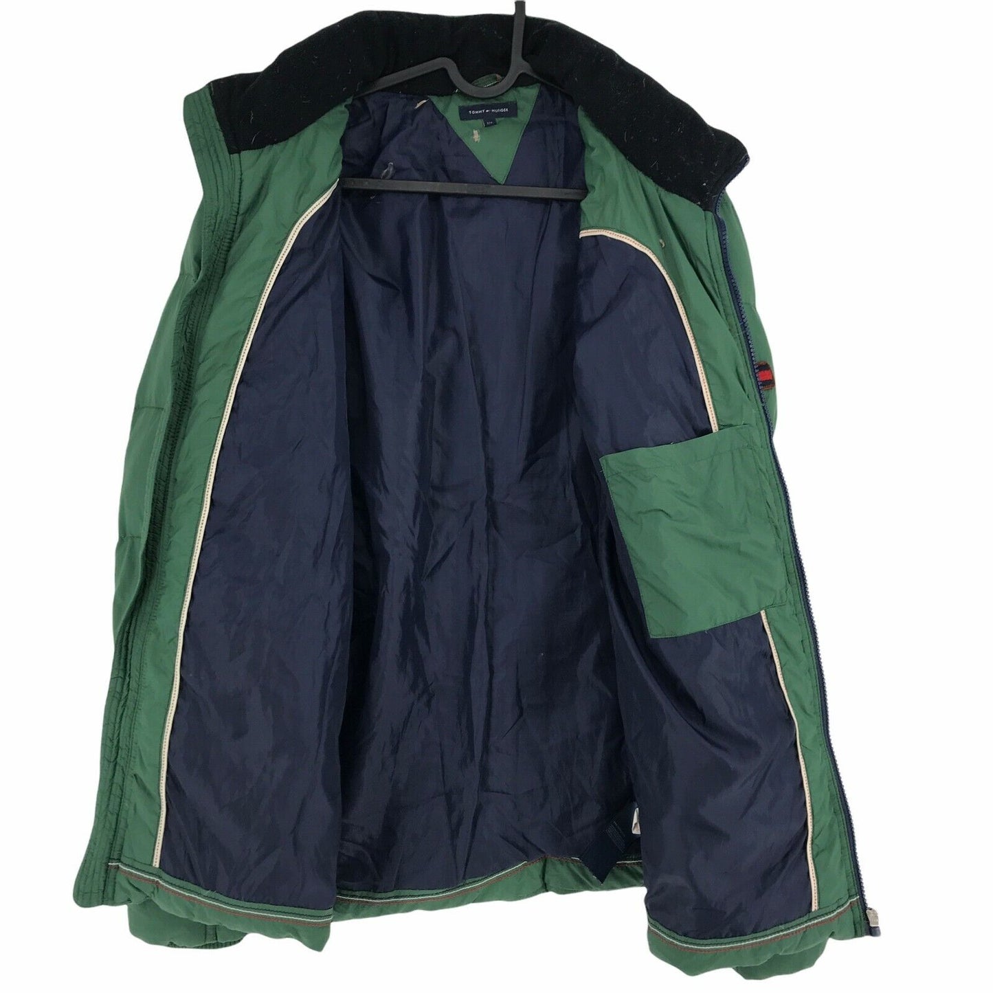 TOMMY HILFIGER Green Down Padded Puffer Jacket Size 176 cm