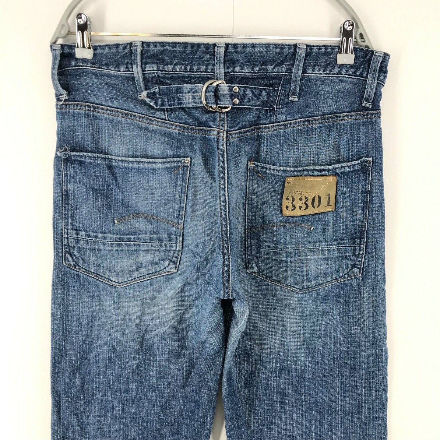 G-STAR RAW FRONTIER ORIGINAL Blue Regular Straight Fit Jeans W33 L34