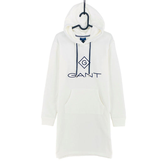 GANT White Lock Up Long Sleeves Hoodie Dress Size M