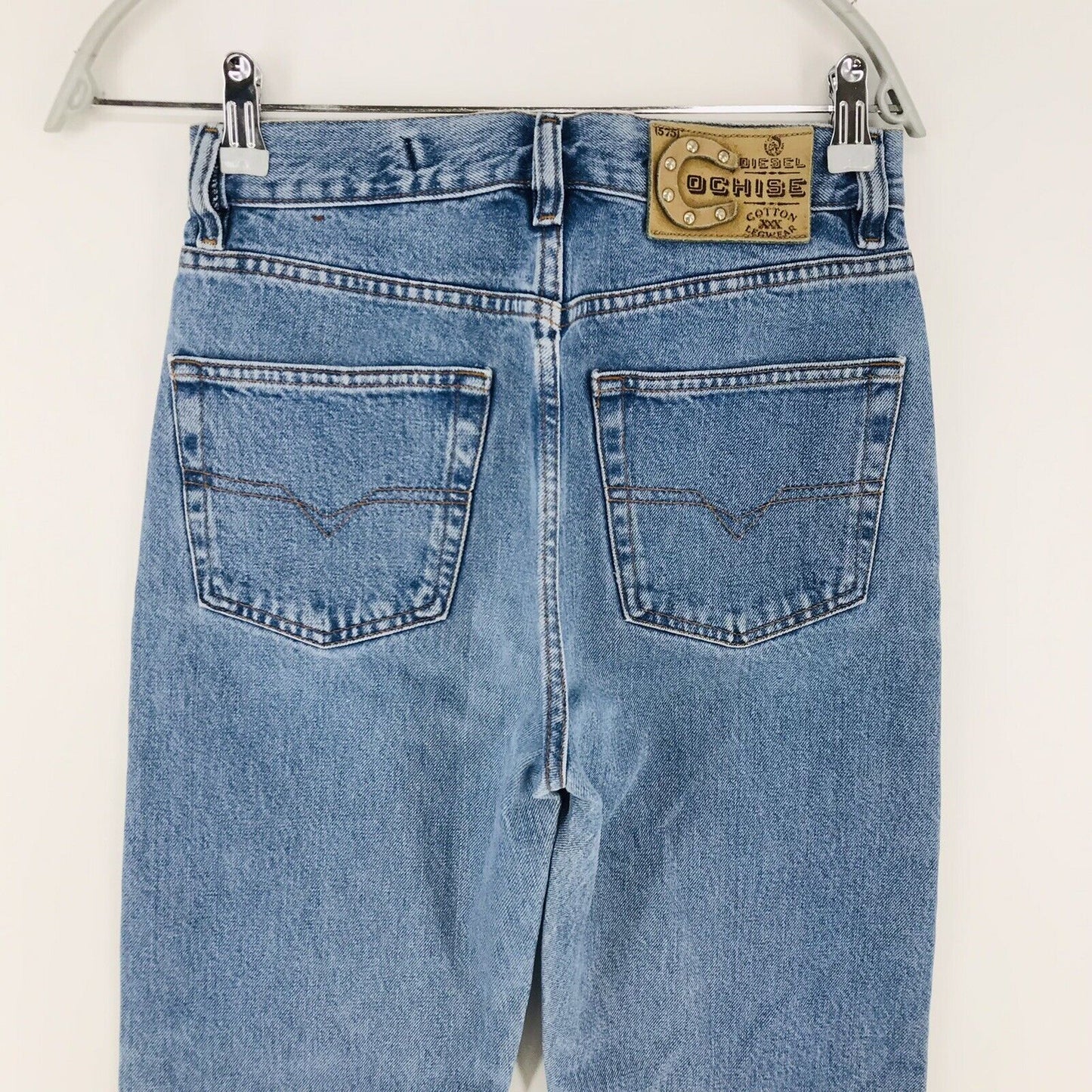 Diesel COCHISE Bleu Regular Straight Fit Jeans Taille W28 L32 Fabriqué en Italie