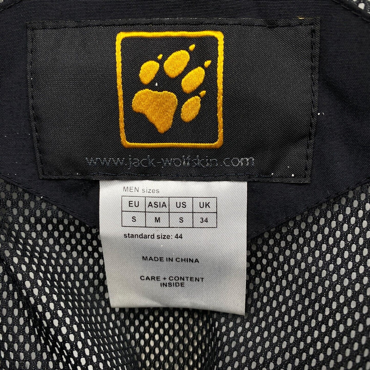 Jack Wolfskin Texapore 2-en-1 Veste à capuche noire Manteau Taille S