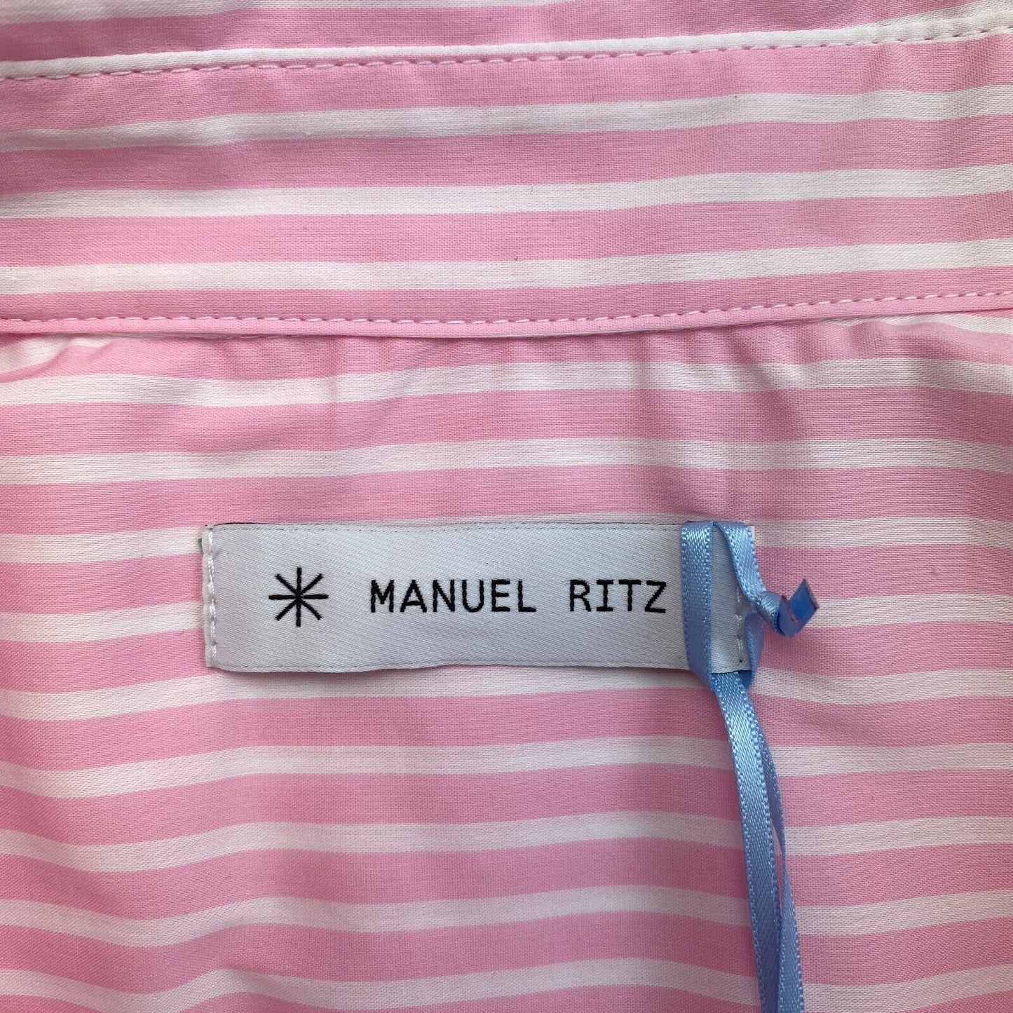 MANUEL RITZ Pink Striped Shirt Size XL