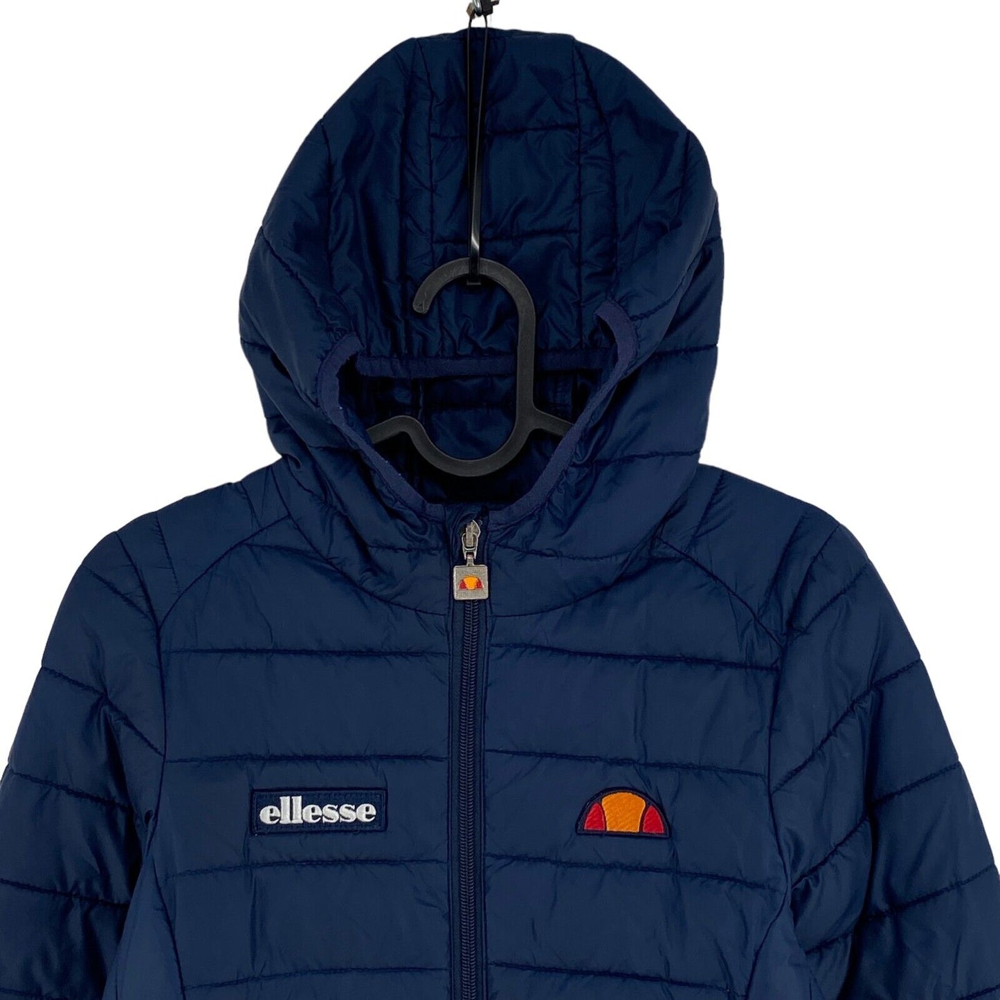 Ellesse Navy Blue Hooded Jacket Coat Size EU 34 UK 6 US 2