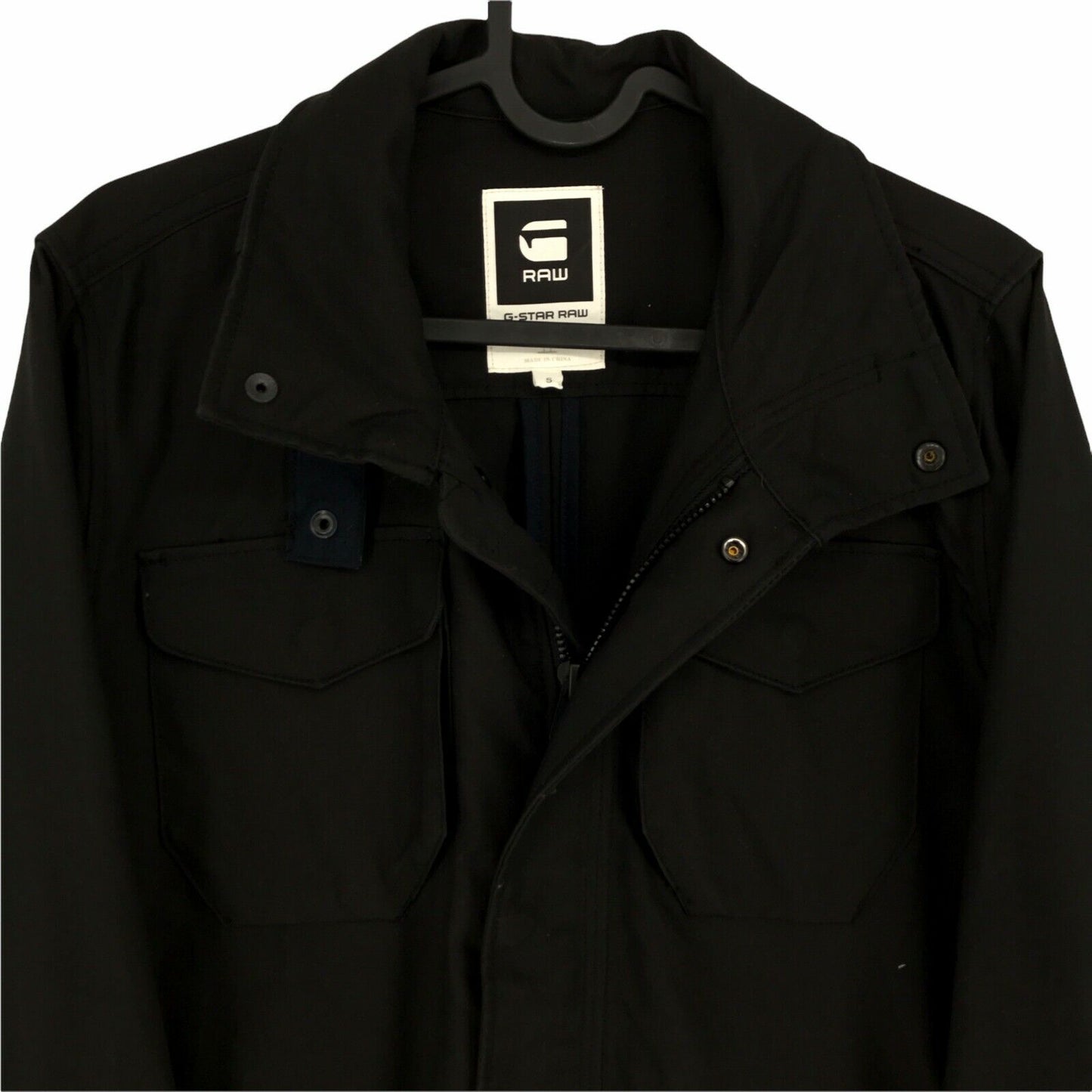 G-STAR RAW Black 100% Cotton Jacket Coat Size S